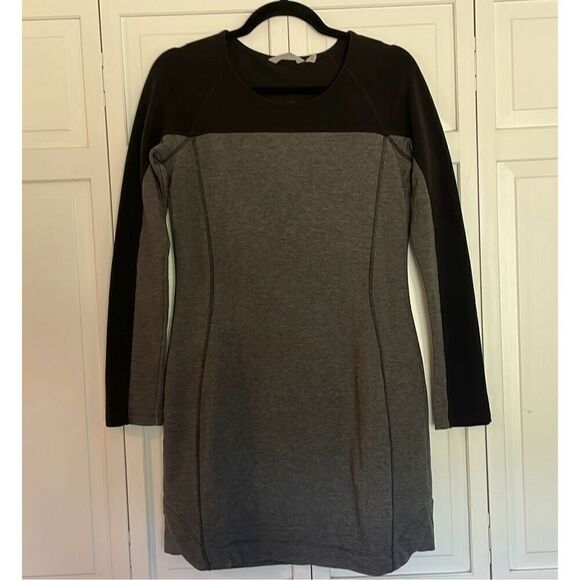 Athleta omega black and grey fitted dress size xs - Picture 2 of 9